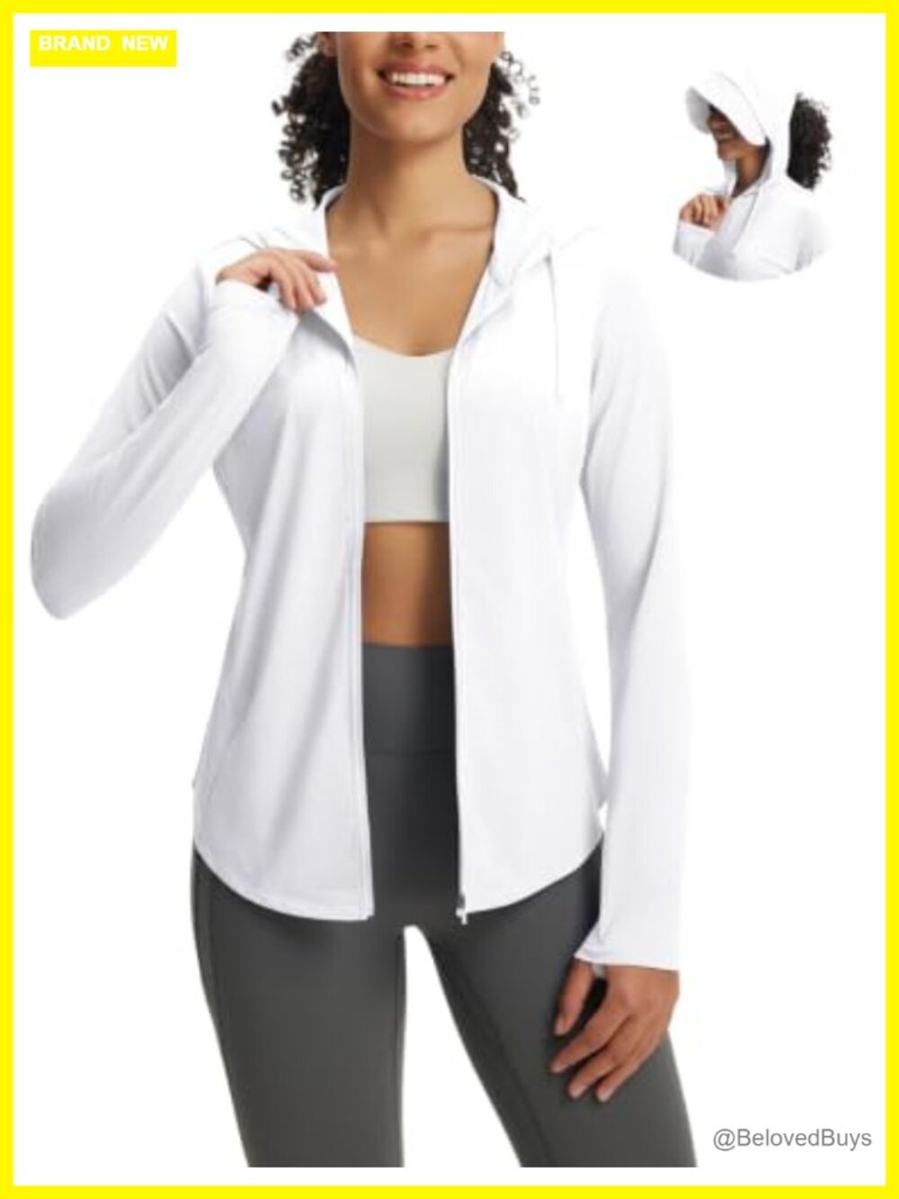 Women's Sun Jacket with Removable Brim UPF 50+ Long Sleeve